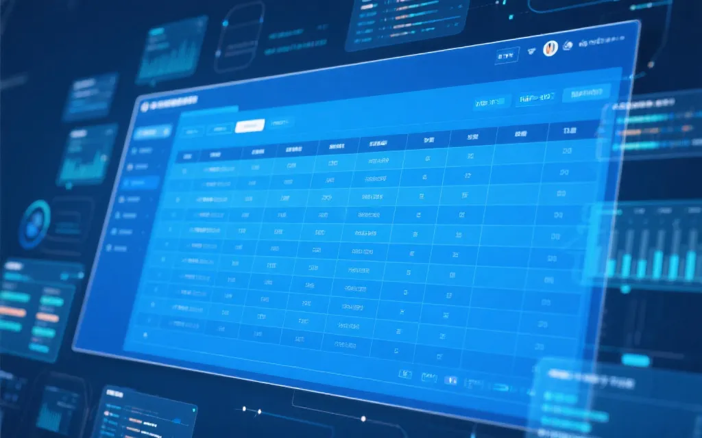 系统数据展示界面效果图